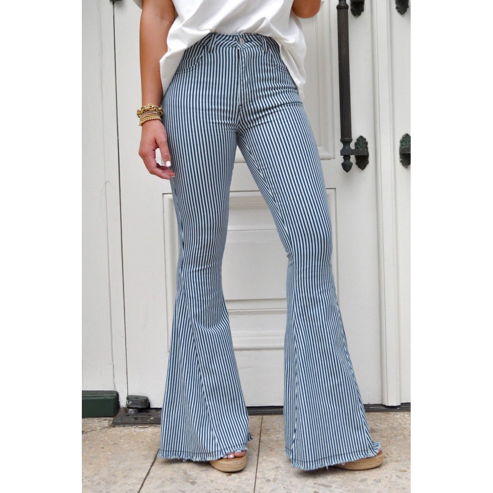 Mile High Pin Stripe Bell Bottoms Mile High Pin Stripe Bell Bottoms