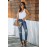 High Rise Distressed Skinny Jean