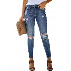 High Rise Distressed Skinny Jean High Rise Distressed Skinny Jean