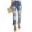 Kelce Destroyed Boyfriend Denim