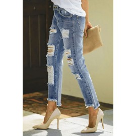Kelce Destroyed Boyfriend Denim Kelce Destroyed Boyfriend Denim
