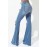 Sky Blue High Waisted Distressed Flare Jeans