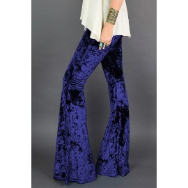 Cobalt Blue Flare Velvet Pants Cobalt Blue Flare Velvet Pants