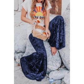 Cobalt Blue Flare Velvet Pants Cobalt Blue Flare Velvet Pants