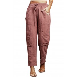 Pink Pocketed Utility Pants Pink Pocketed Utility Pants
