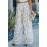 Apricot High Waisted Floral Wide Leg Pants