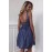 V-Neck Sequin Sparkle Homecoming Dress