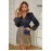 People Be Talking Sequin Long Sleeve Mini Dress