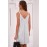 White Sequins Spaghetti Straps Mini Dress