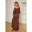 V Neck Split Sequin Evening Prom Gown