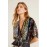 Multicolor Sequin Deep V Neck Tunic Dress
