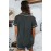 Gray Dotted Satin Short Sleeve Shirt and Shorts Pajama Set