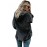 Dark Gray Warm Furry Pullover Hoodie