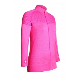 Rosy Atheletic Running Yoga Jacket with Mesh Accent Rosy Atheletic Running Yoga Jacket with Mesh Accent